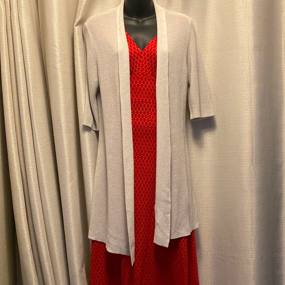 Eileen Fisher Sweaters - 🎊HP🎊 Eileen Fisher open cardigan with stitching detail